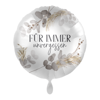 Folienballon Trauer - Für immer unvergessen