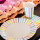 Pappbecher Streifen Pastell