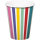 Pappbecher Streifen Color Pop