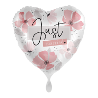 Folienballon Soft Florals Just Married