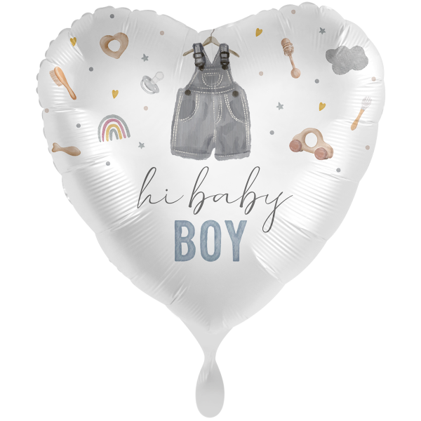 Folienballon BABY -  Cute Baby Boy Heart groß
