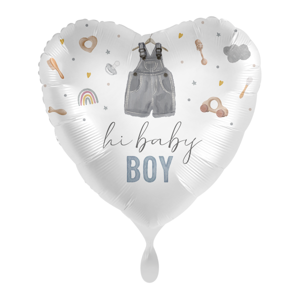 Folienballon BABY - Cute Baby Boy Heart