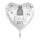 Folienballon BABY - Cute Baby Boy Heart