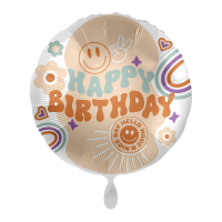 Folienballon HBD - Hippie Birthday