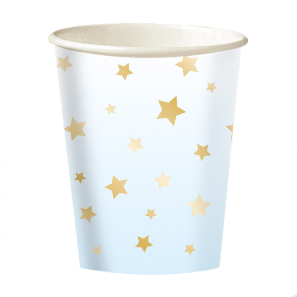 Pappbecher 1st Birthday Blue Ombre