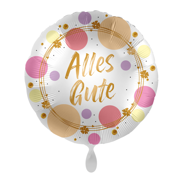 Folienballon Alles Gute Shiny Dots