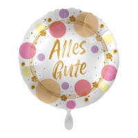 Folienballon Alles Gute Shiny Dots