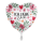 Folienballon Rosy Romance Ich liebe dich