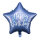 Folienballon HBD - Stern Happy Birthday Navy Blue