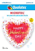 Folienballon Valentines Watercolor Hearts