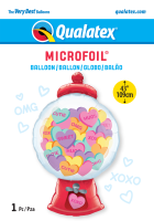 Folienballon Candy Hearts Gumball Machine