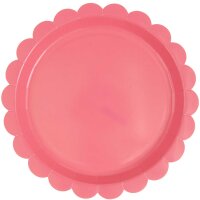 Pappteller Neon Rot