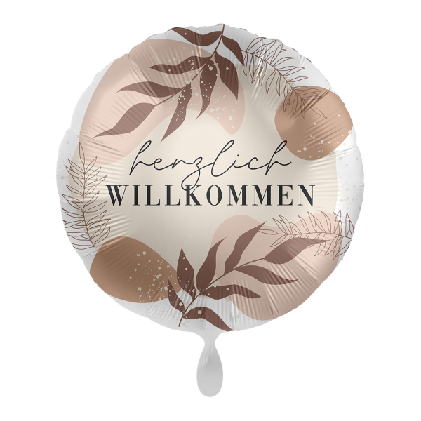 Folienballon Welcome - Willkommen Wildflowers