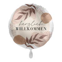 Folienballon Welcome - Willkommen Wildflowers