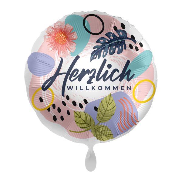 Folienballon Welcome - Herzlich Willkommen