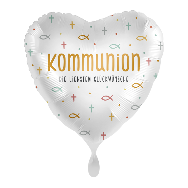 Folienballon Kommunion Die liebsten Glückwünsche
