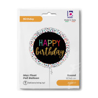 Folienballon - HBD - Colorful Dots