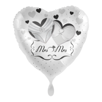 Folienballon Wedding Flower Mrs. & Mrs.