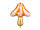 Folienballon Pilz