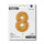 Folienballon Zahl 8 gold