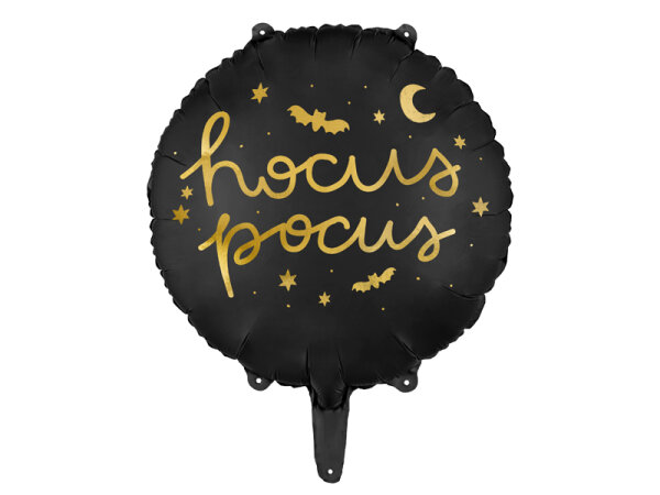 Folienballon Halloween - Hokus Pokus schwarz