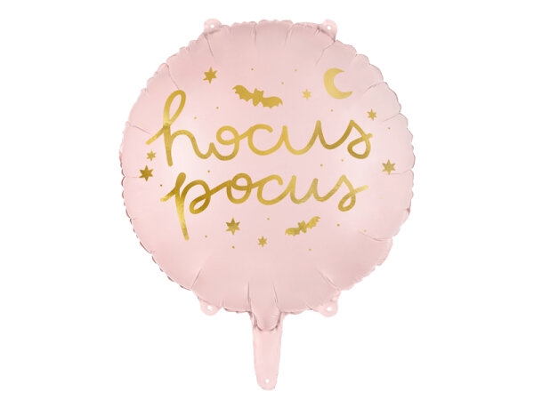 Folienballon Halloween Hokus Pokus rosa