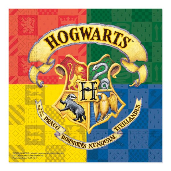 Servietten Harry Potter - Hogwarts Houses