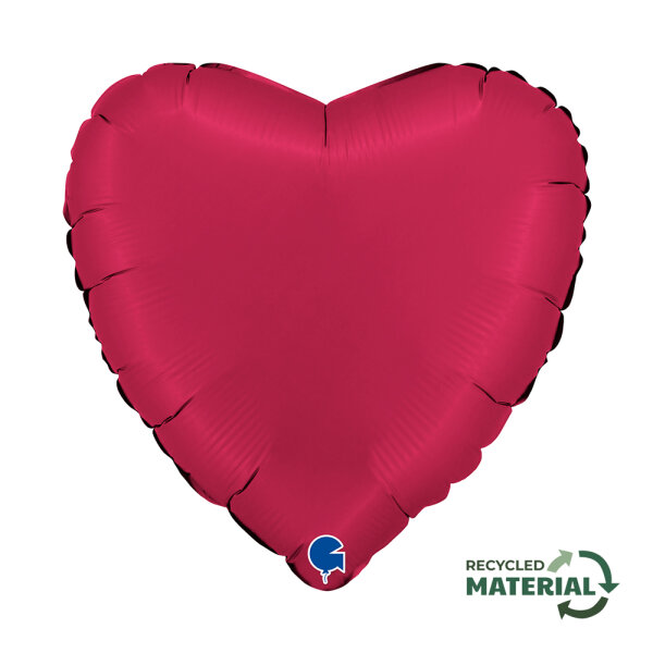Folienballon SC - Herz Satin Cherry