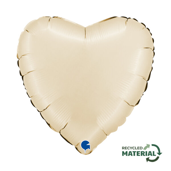 Folienballon SC - Herz Satin Cream