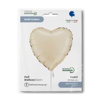 Folienballon SC - Herz Satin Cream