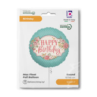 Folienballon HBD - Happy Birthday Vintage