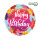 Folienballon HBD - Blumen Birthday