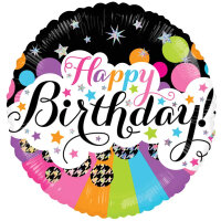 Folienballon - HBD - Birthday Little Stars holographic