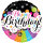Folienballon - HBD - Birthday Little Stars holographic