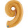 Folienballon Zahl 9 gold