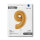 Folienballon Zahl 9 gold