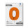 Folienballon Zahl 0 - Matte Orange