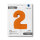 Folienballon Zahl 2 - Matte Orange