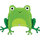 Folienballon Green Frog - Frosch