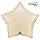 Folienballon SC - Stern Satin Cream