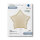 Folienballon SC - Stern Satin Cream