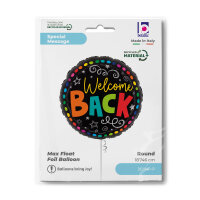 Folienballon Welcome - Back Colorful