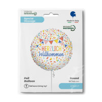 Folienballon Herzlich Willkommen