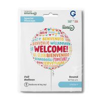 Folienballon Welcome - Willkommen
