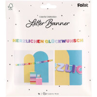Bannergirlande HGW - Herzlichen Glückwunsch - Stripetastic