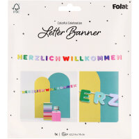 Bannergirlande Welcome - Herzlich Willkommen