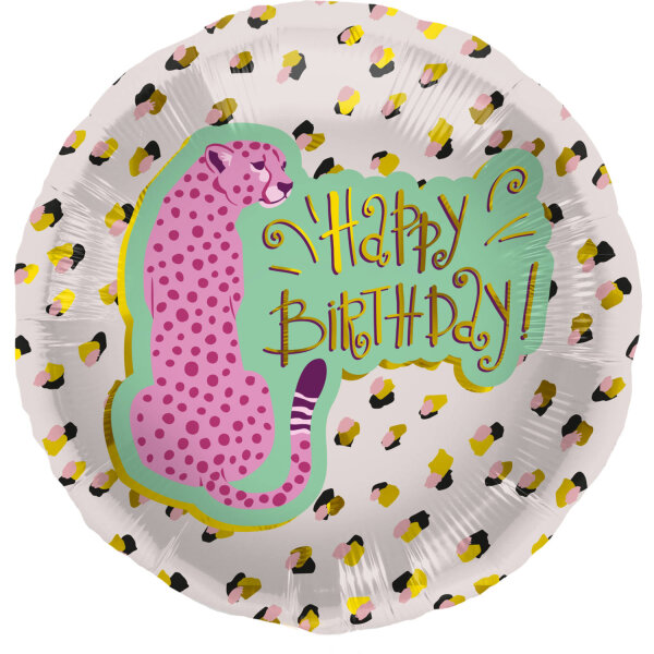 Folienballon - HBD - Birthday Panther