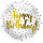Folienballon - HBD - Black Dots