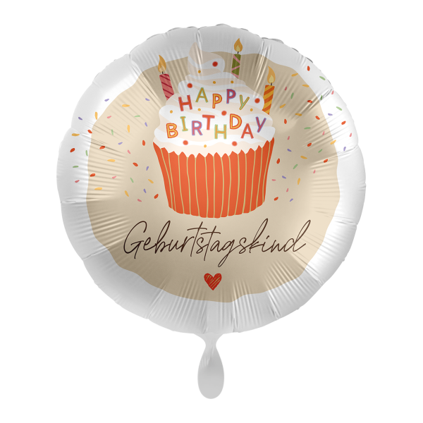 Folienballon HBD - Sweet Birthday Cupcake