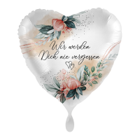 Folienballon Trauer - Wir werden dich nie vergessen